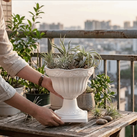 vase pot fleurs plastique animation salon MinimalisteLab
