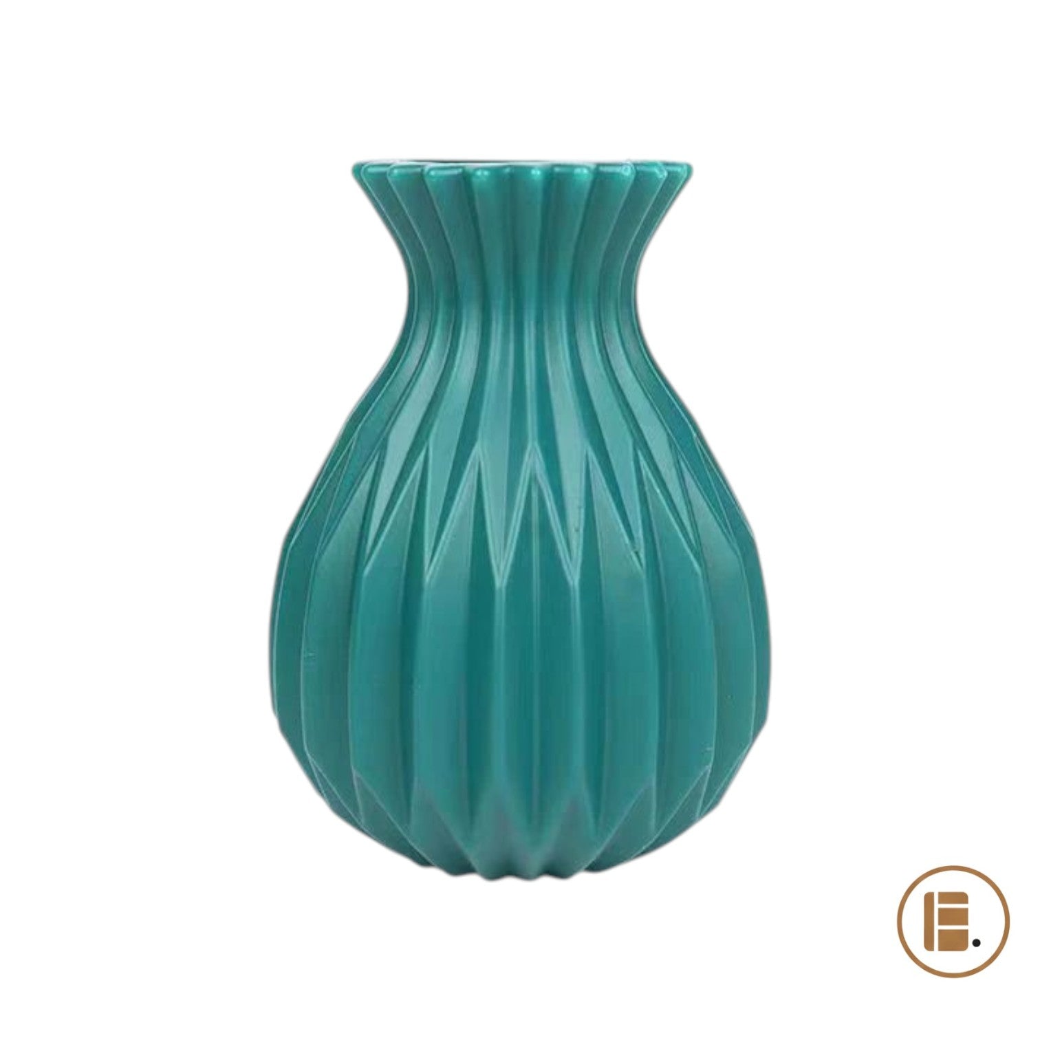 vase nervuré blanc céramique finition salon MinimalisteLab