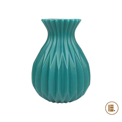 vase nervuré blanc céramique finition salon MinimalisteLab