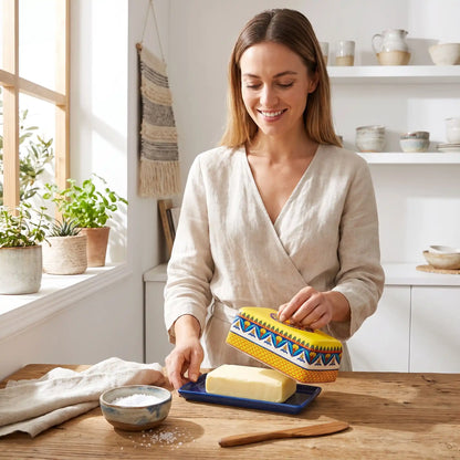 beurrier céramique élégant lifestyle table MinimalisteLab