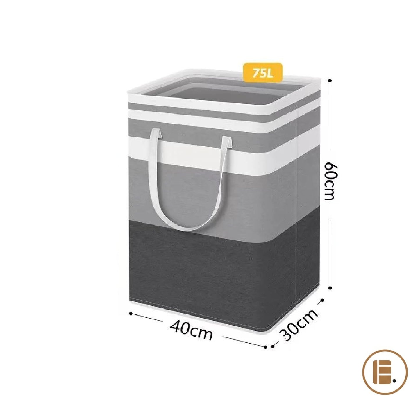 panier à linge design pratique tissu buanderie MinimalisteLab