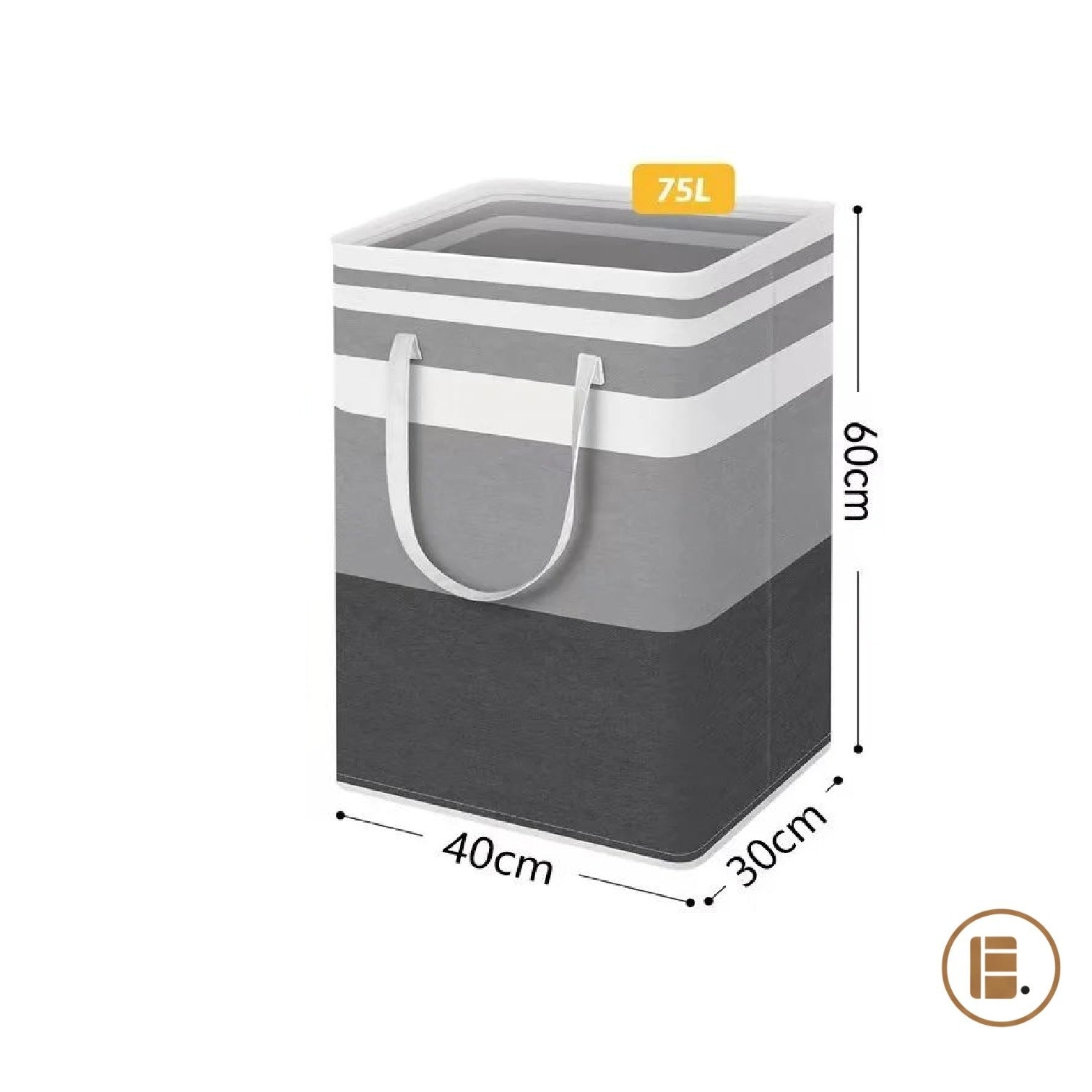 panier à linge design pratique tissu buanderie MinimalisteLab