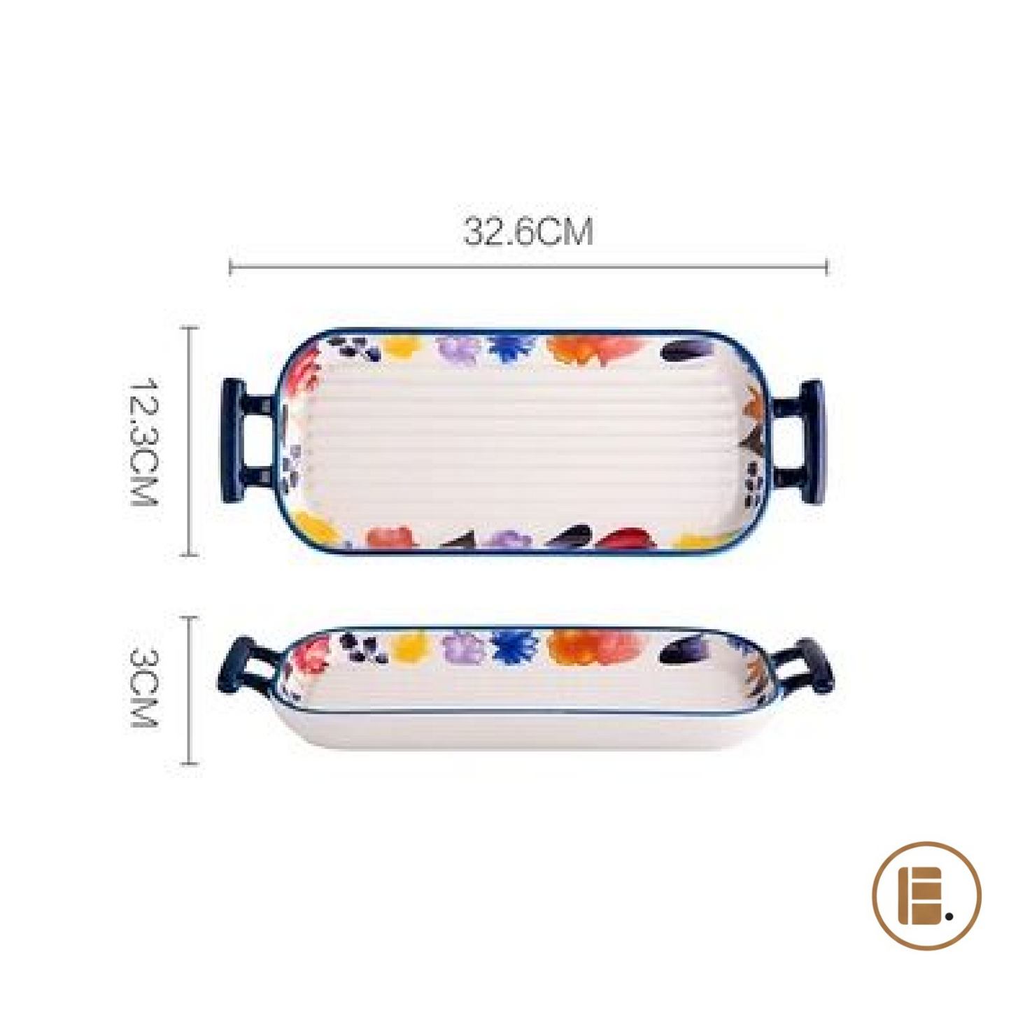 plat à four céramique ergonomique poignées sécurisées MinimalisteLab