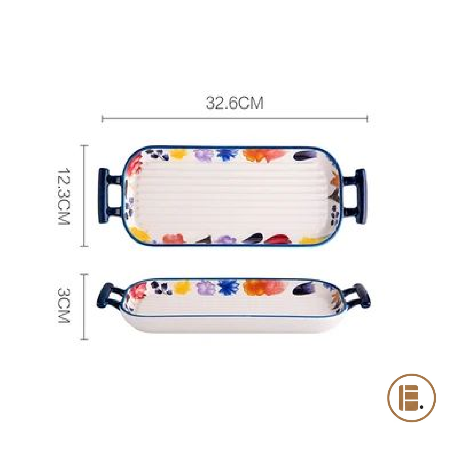 plat à four céramique ergonomique poignées sécurisées MinimalisteLab