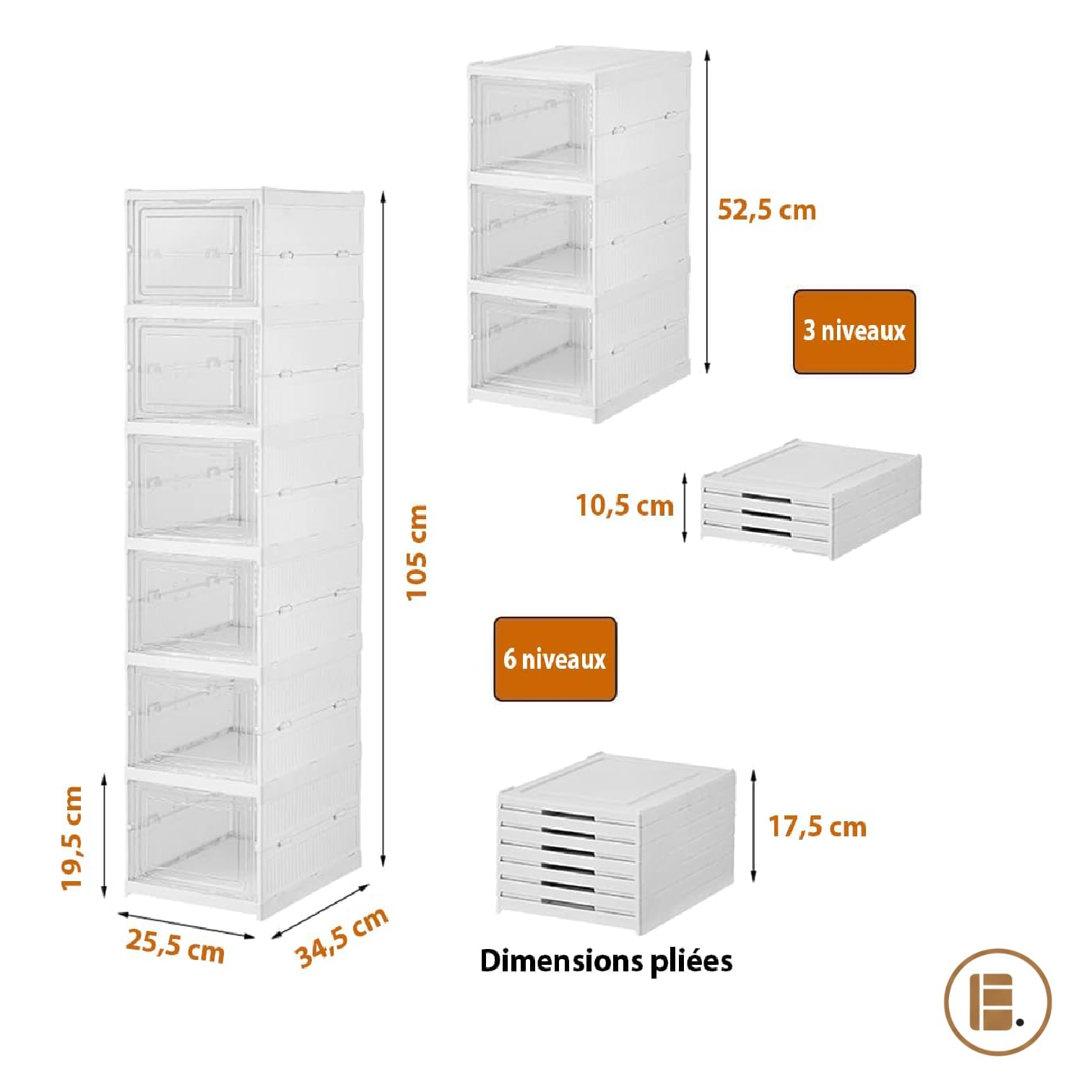 rangement chaussures gain de place dimensions entrée MinimalisteLab