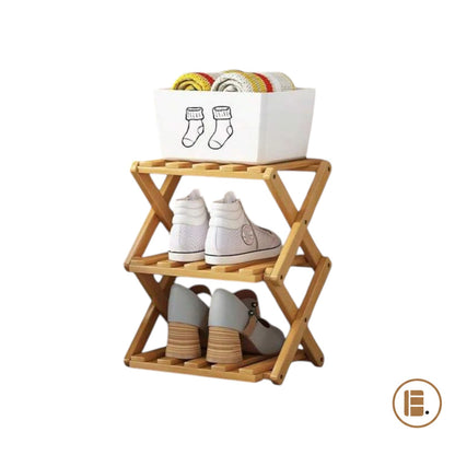 étagère chaussures 30 paires bois gain de place entrée MinimalisteLab