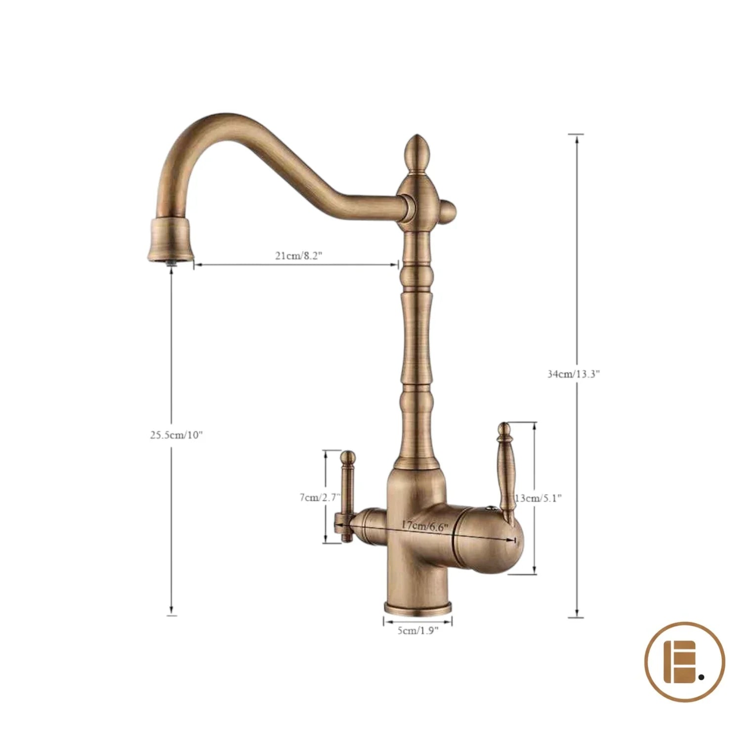 robinet cuisine design pratique dimensions MinimalisteLab