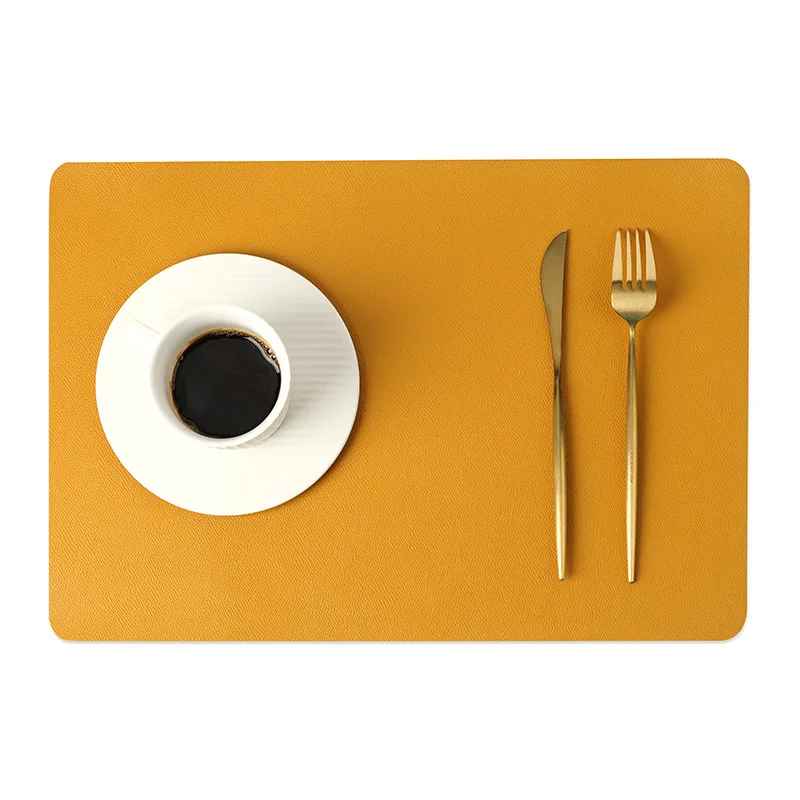 set de table élégant pratique jaune MinimalisteLab