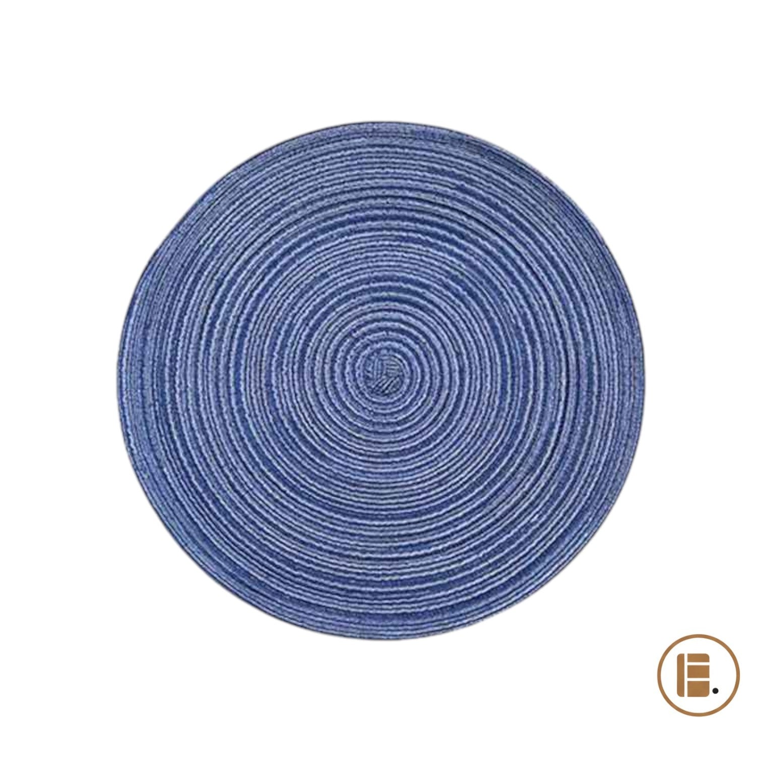 set de table rond élégance bleu MinimalisteLab