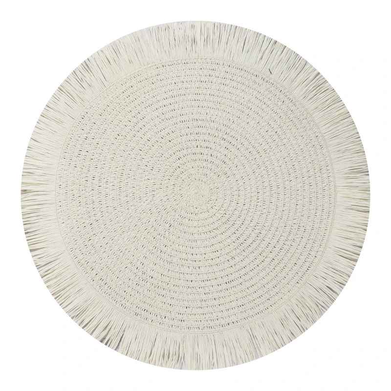 set de table rond élégant gris MinimalisteLab