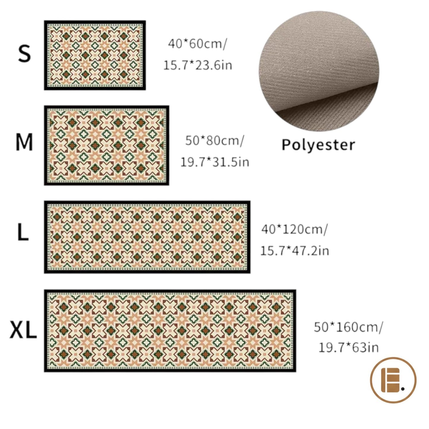 tapis cuisine antidérapant lavable ambiance MinimalisteLab