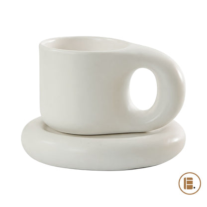 Tasse à café | Crème Mate Céramique - Minimaliste Lab