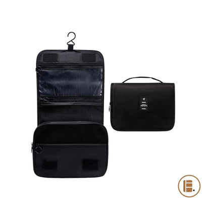 trousse de toilette voyage ultra-compacte poches zippées MinimalisteLab