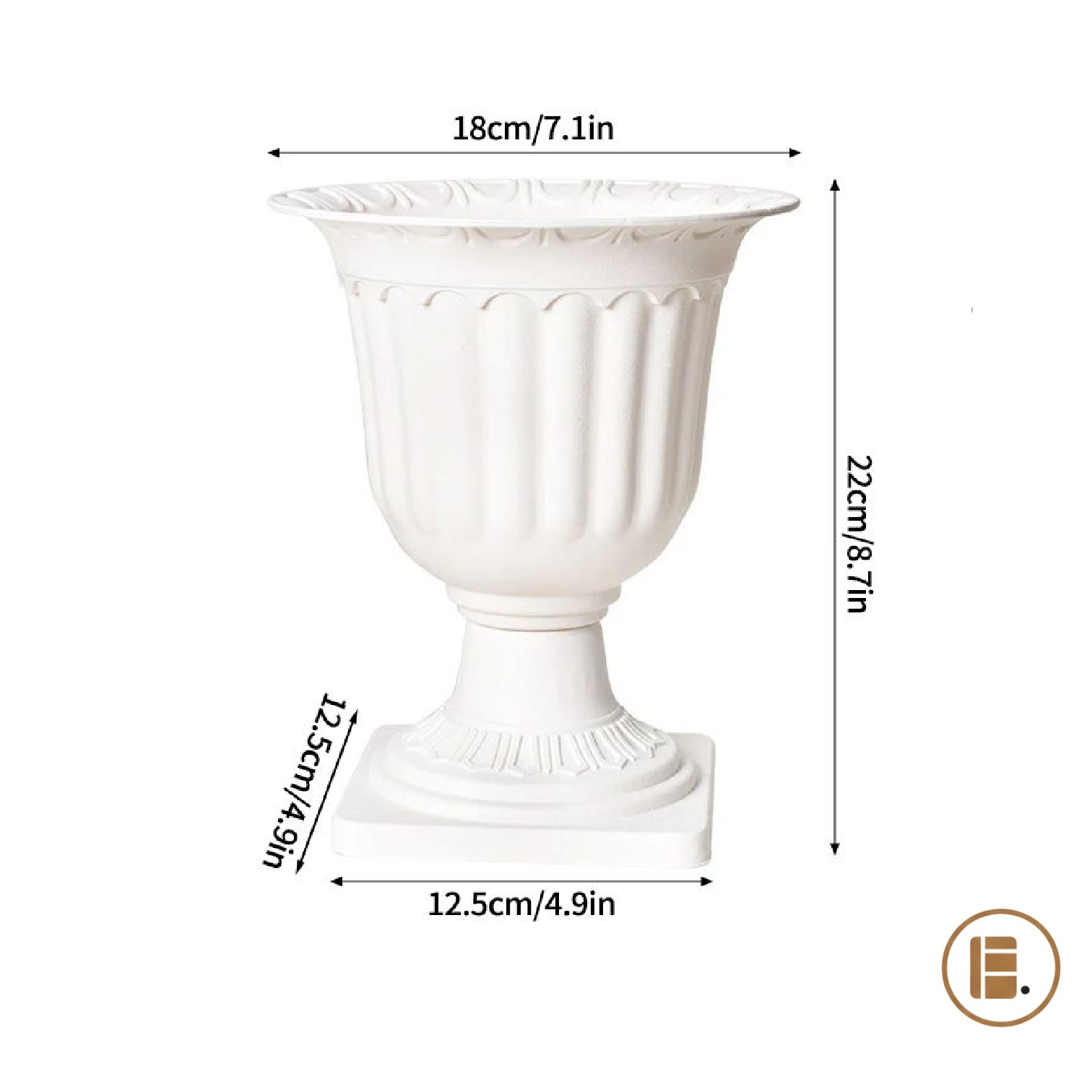 vase pot fleurs plastique dimensions salon MinimalisteLab
