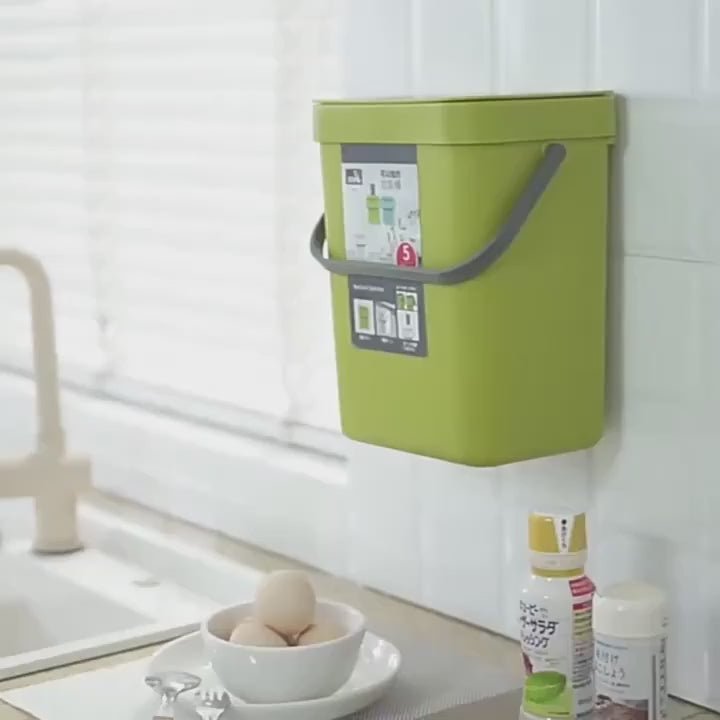 Poubelle Murale Gain de Place – Blanc Premium - Minimaliste Lab