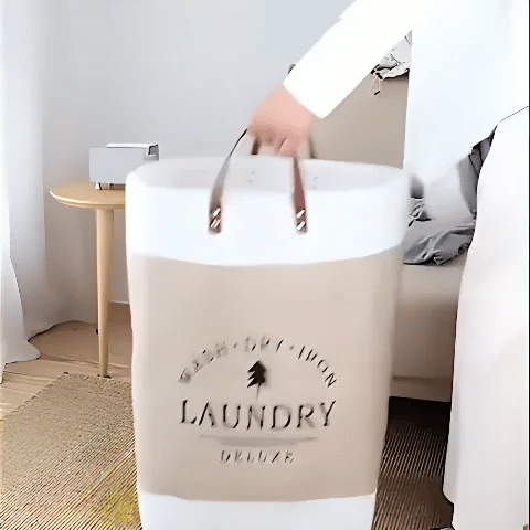 panier à linge design pratique buanderie MinimalisteLab