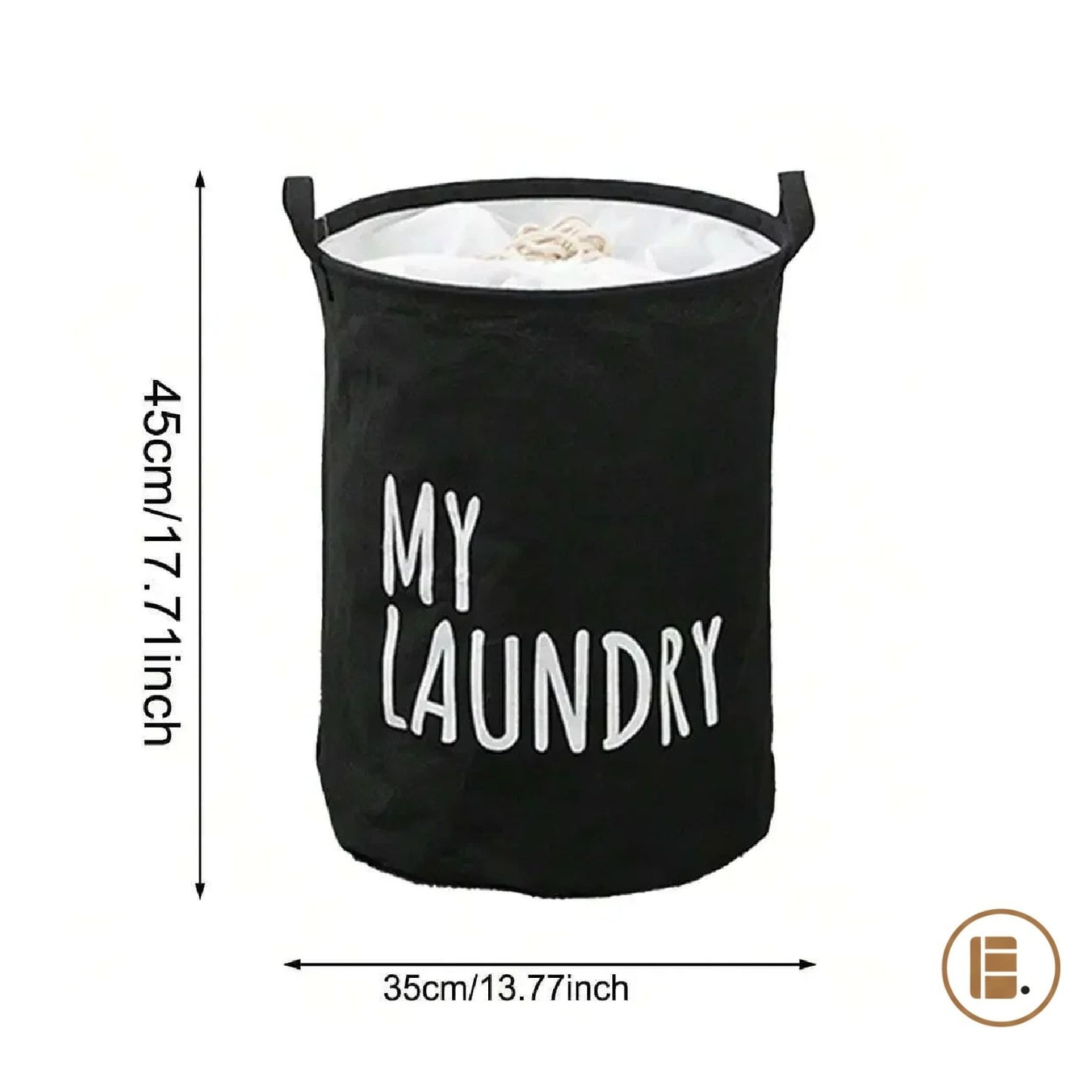 panier à linge pratique et design tissu buanderie MinimalisteLab