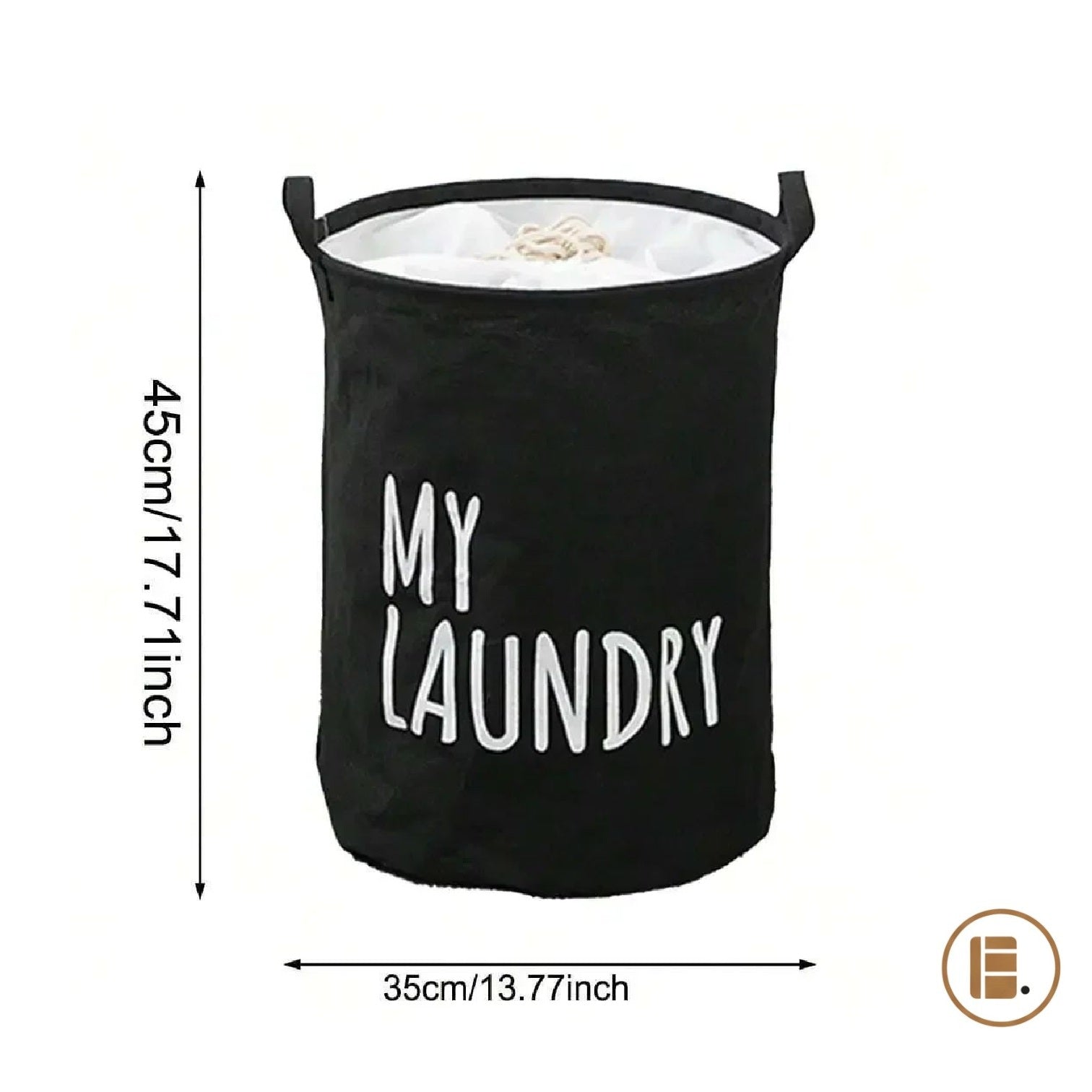 panier à linge pratique et design tissu buanderie MinimalisteLab
