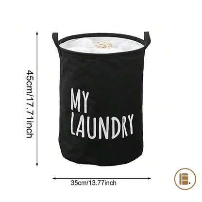 panier à linge pratique et design tissu buanderie MinimalisteLab