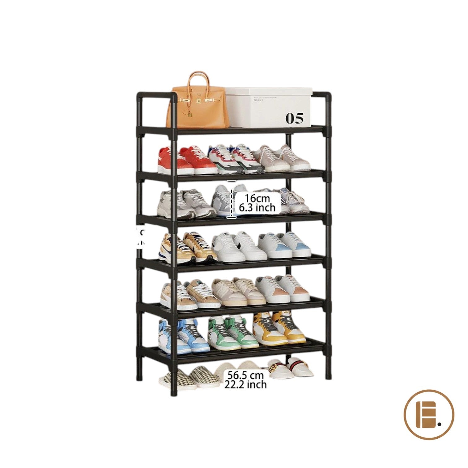 étagère chaussures 30 paires entrée MinimalisteLab