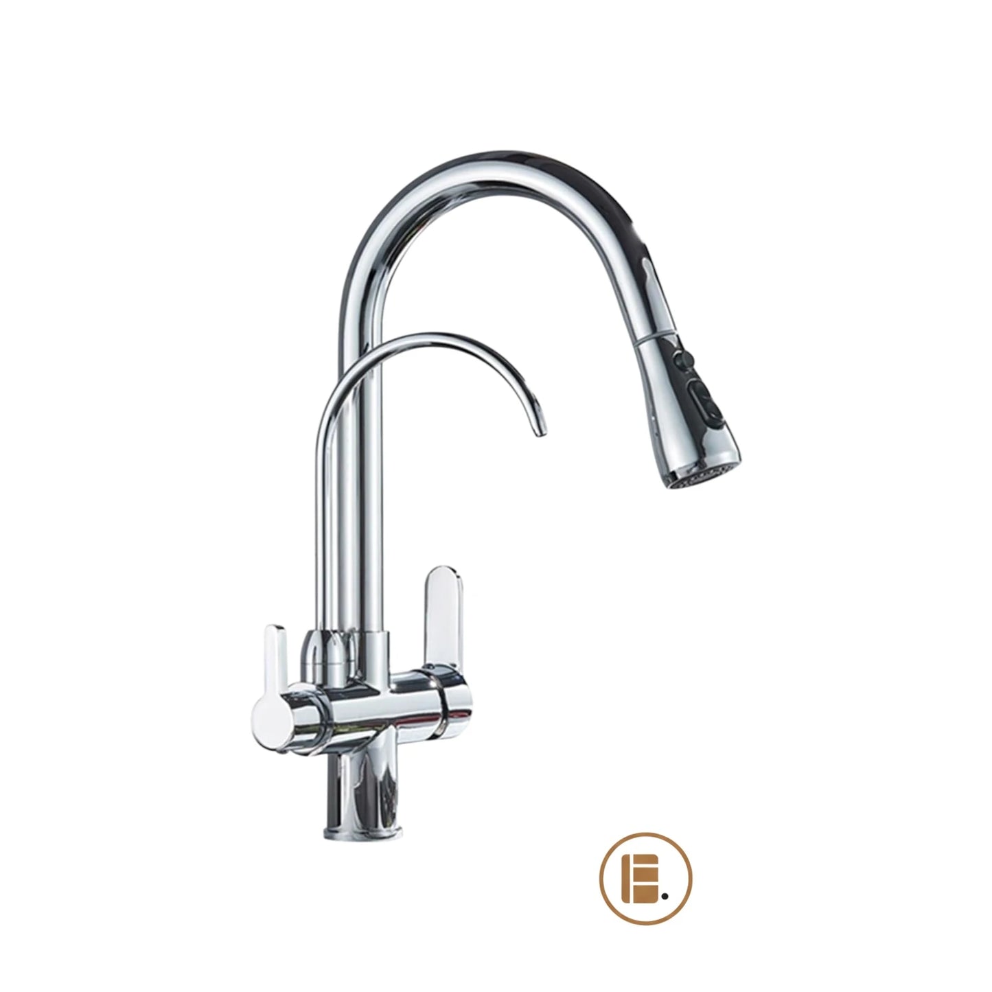 robinet cuisine design durable argent MinimalisteLab