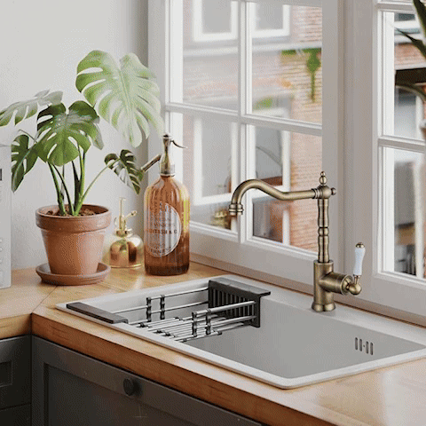 robinet cuisine design pratique animation MinimalisteLab
