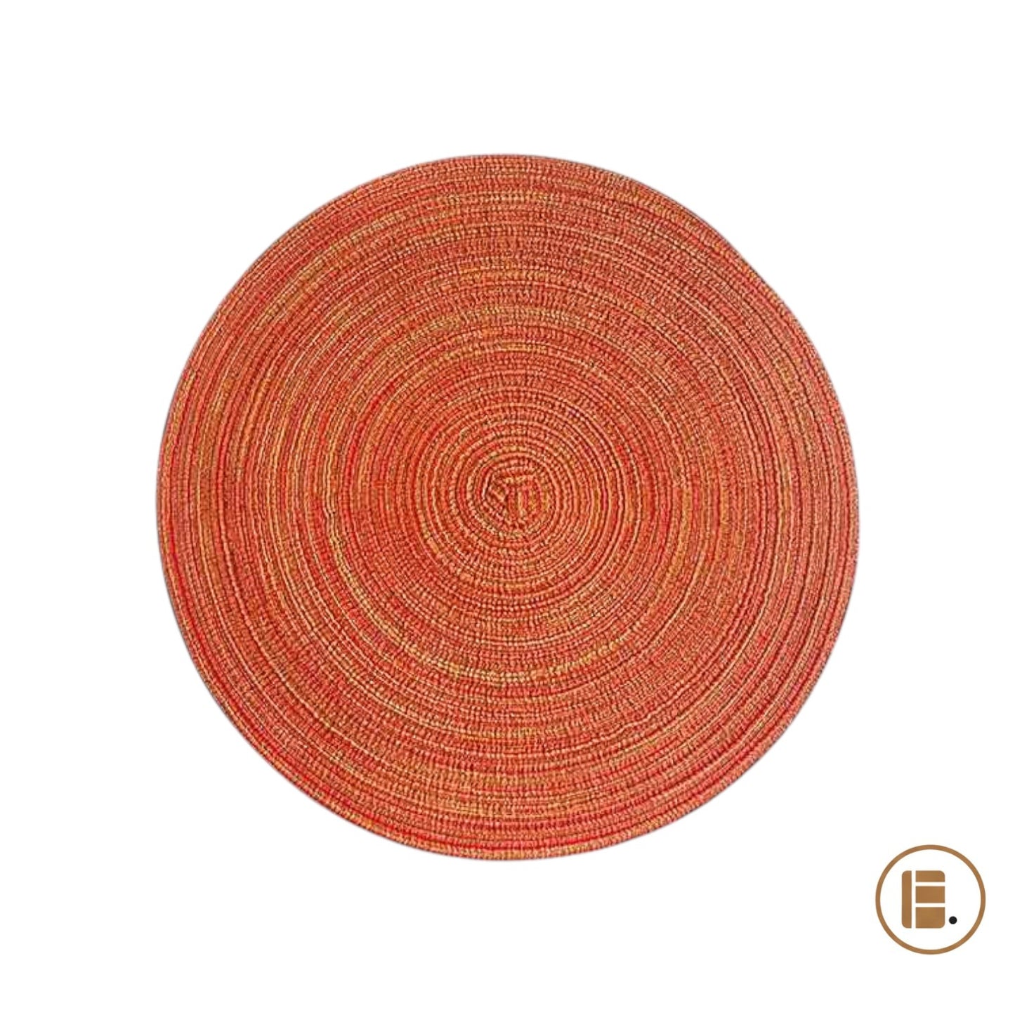 set de table rond élégance rouge MinimalisteLab