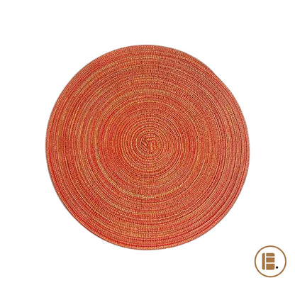set de table rond élégance rouge MinimalisteLab