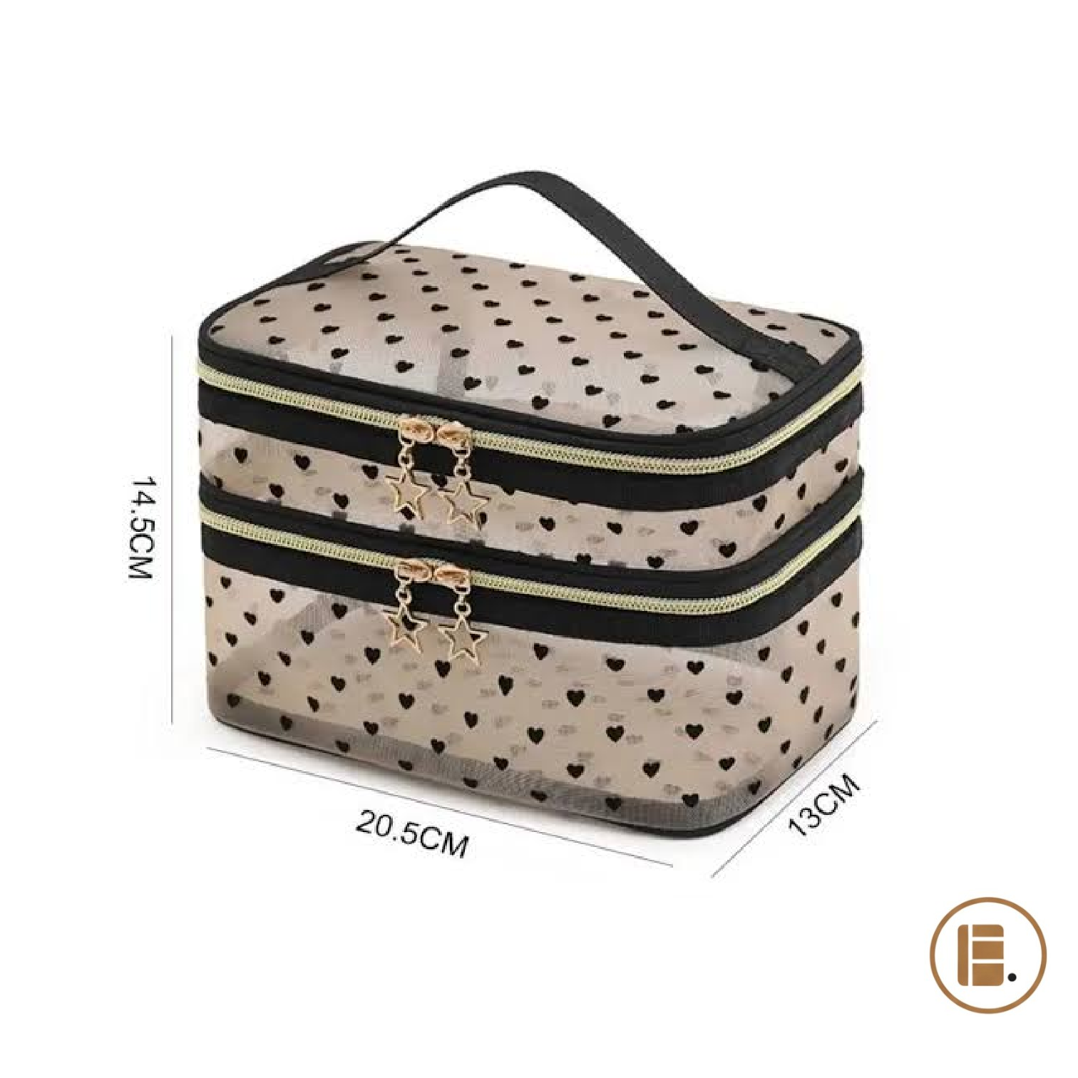 trousse de toilette femme élégante vue dessus MinimalisteLab