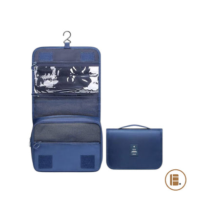 trousse de toilette voyage ultra-compacte vue dessus MinimalisteLab