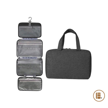 trousse de toilette voyage organisé fond blanc MinimalisteLab