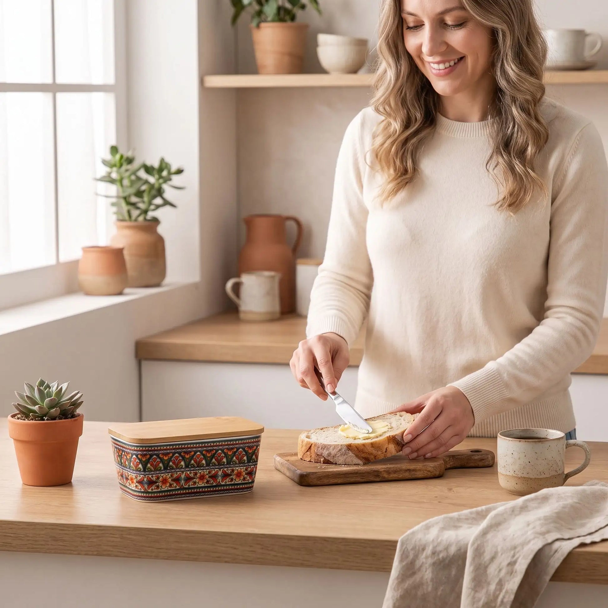 beurrier bohème céramique lifestyle table MinimalisteLab