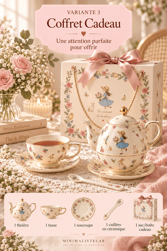 Tasse à café | Alice au Pays des Merveilles - Minimaliste Lab