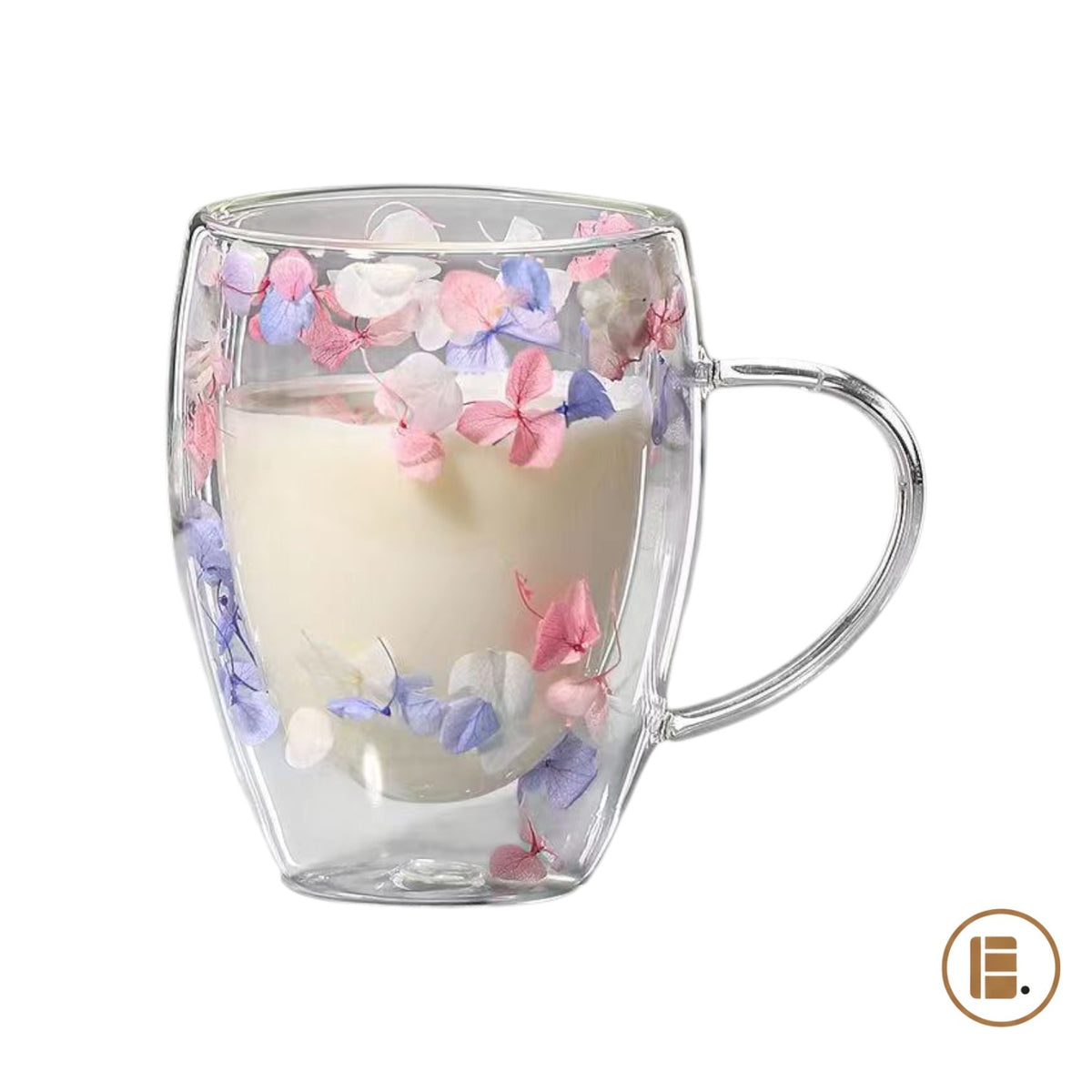 Tasse à café | Double Paroi Florale - Minimaliste Lab