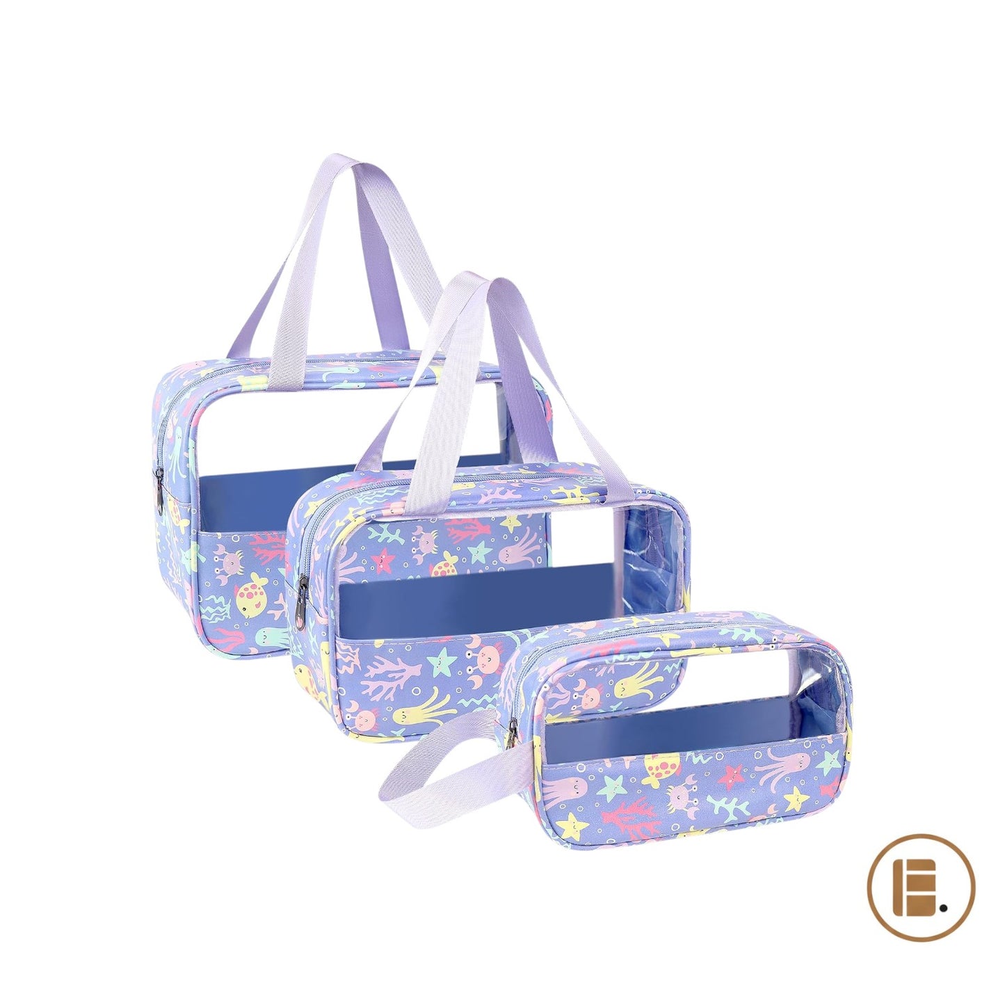 trousse de toilette voyage compact set 3 pcs fond blanc MinimalisteLab