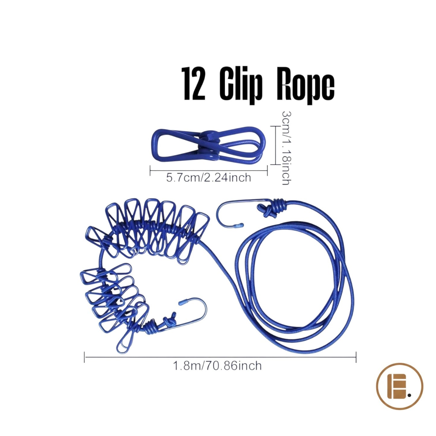 Corde à linge | Extensible Résistante