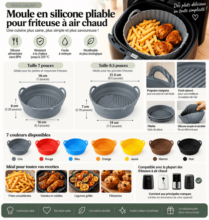 Moule Silicone Air Fryer | Réutilisable et Ecologique - Minimaliste Lab