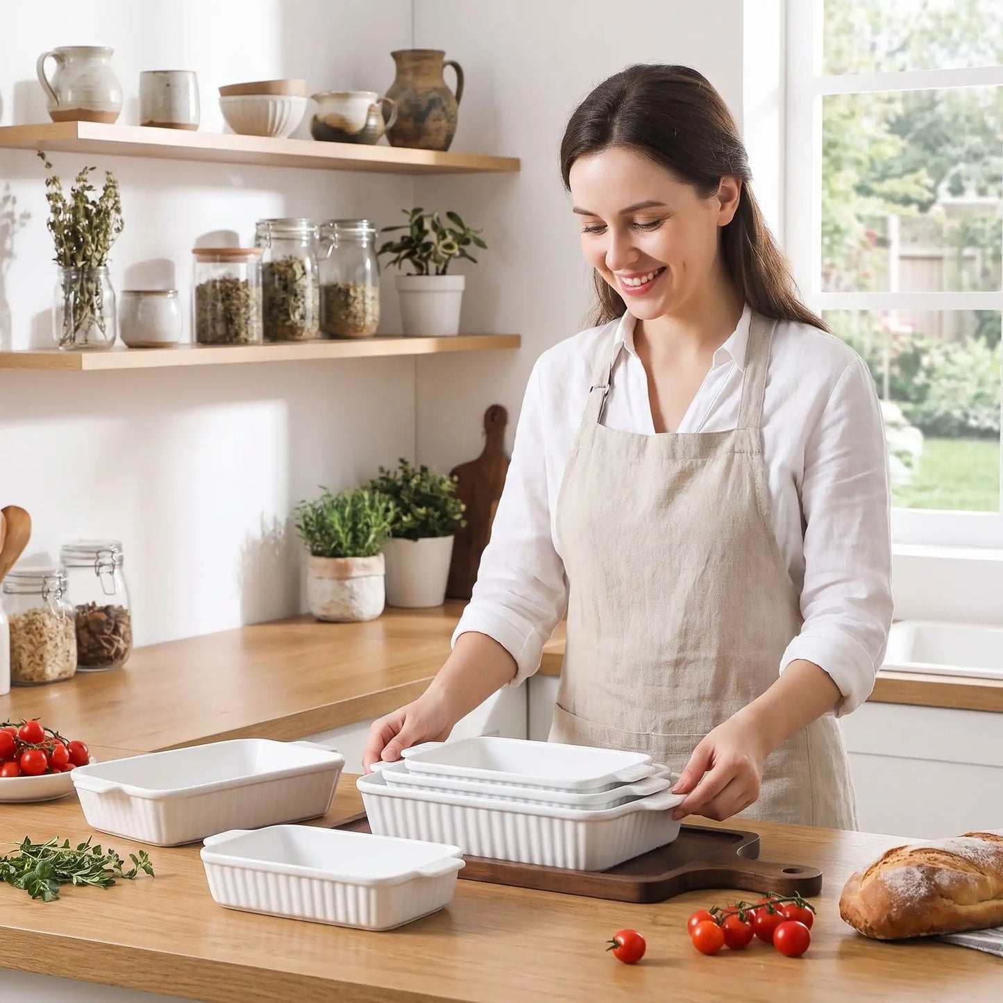 plat à four porcelaine élégance lifestyle table MinimalisteLab