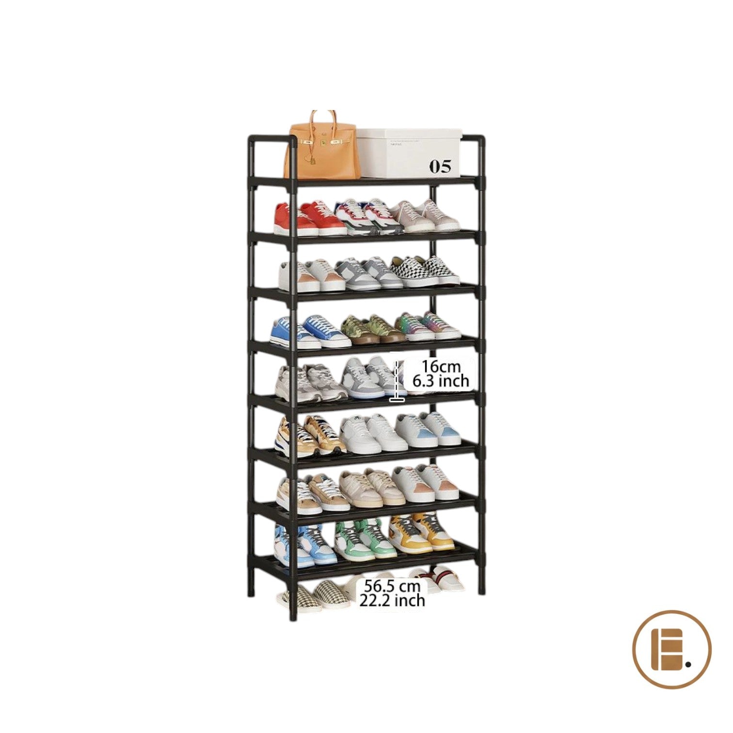 étagère chaussures 30 paires entrée MinimalisteLab