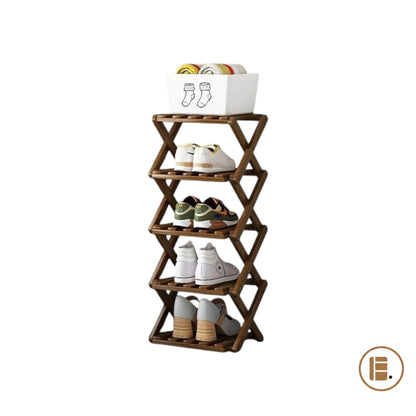 étagère chaussures 30 paires bois gain de place entrée MinimalisteLab