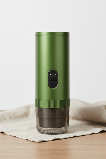 Machine à café | Portable Espresso | Vert olive métallisé - Minimaliste Lab