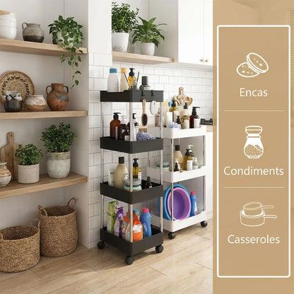 desserte roulettes etroite cuisine mobile gain de place