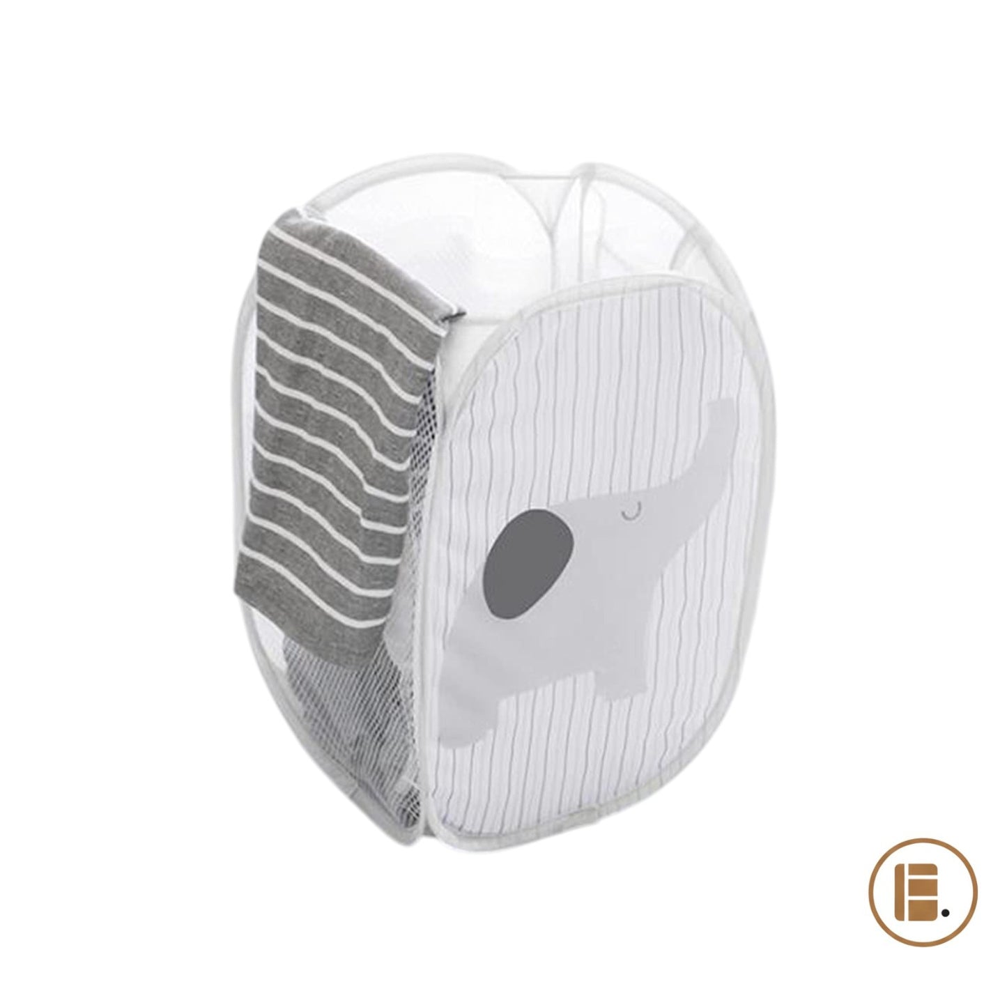 panier à linge sale pratique et design tissu buanderie MinimalisteLab