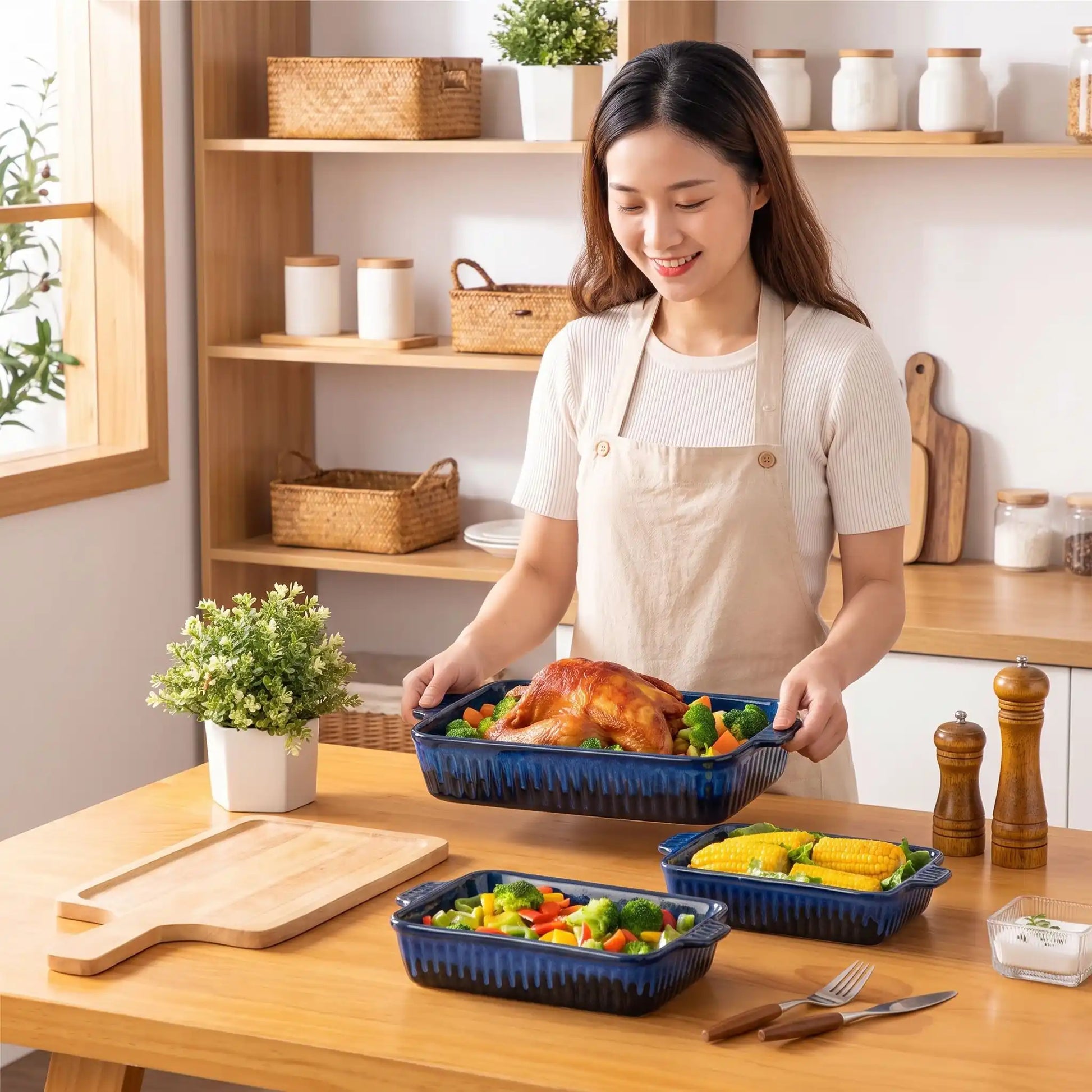 plat à four anti-éclaboussures cuisson four MinimalisteLab
