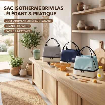 Sac isotherme | Double Compartiment - Minimaliste Lab