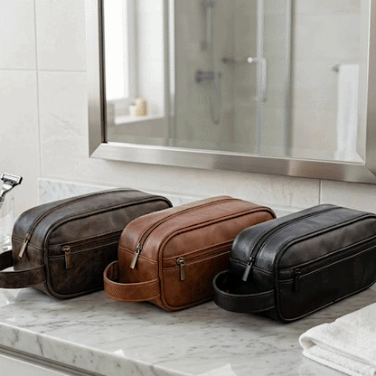 trousse de toilette pratique ouverture fermeture gif MinimalisteLab