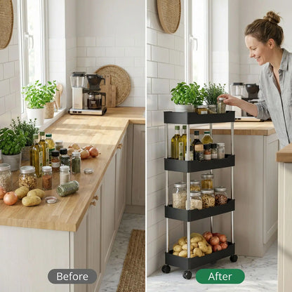 desserte roulettes etroite cuisine mobile dimensions