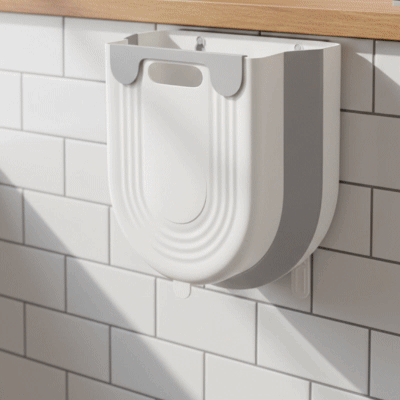 poubelle murale gain de place animation MinimalisteLab