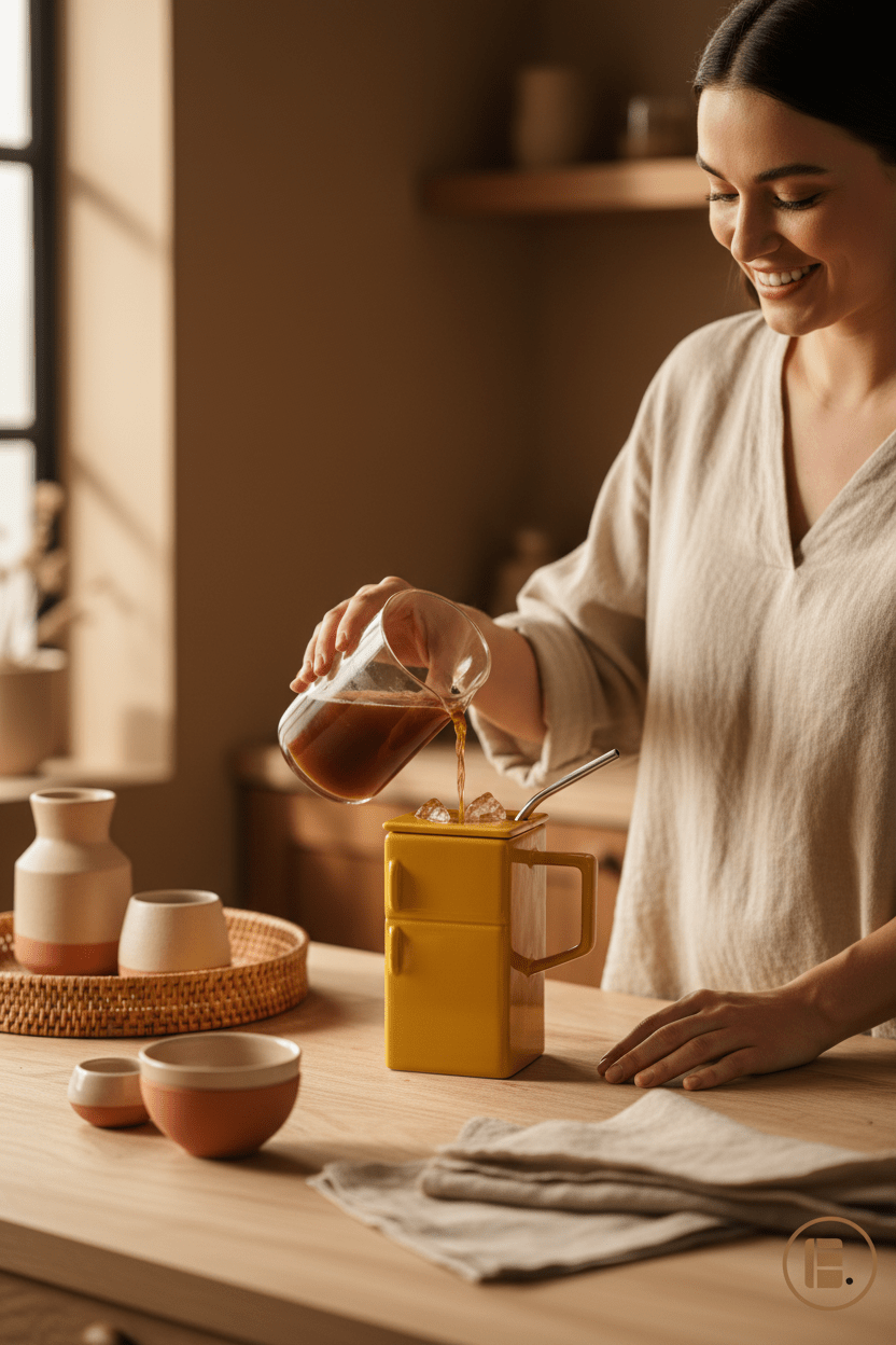Tasse à café | Vintage avec Couvercle - Minimaliste Lab