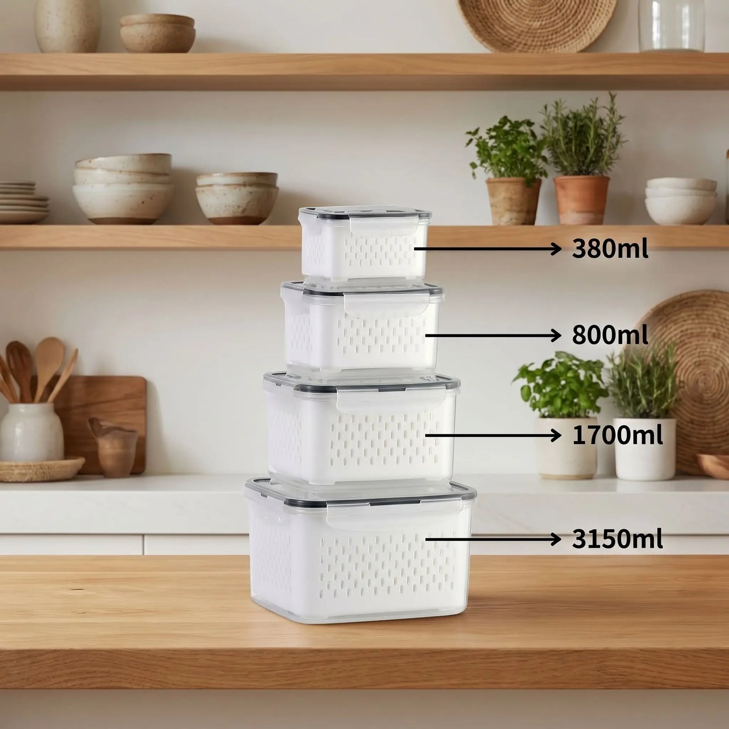 Détail du joint d'étanchéité en silicone de la boîte alimentaire hermétique MinimalisteLab